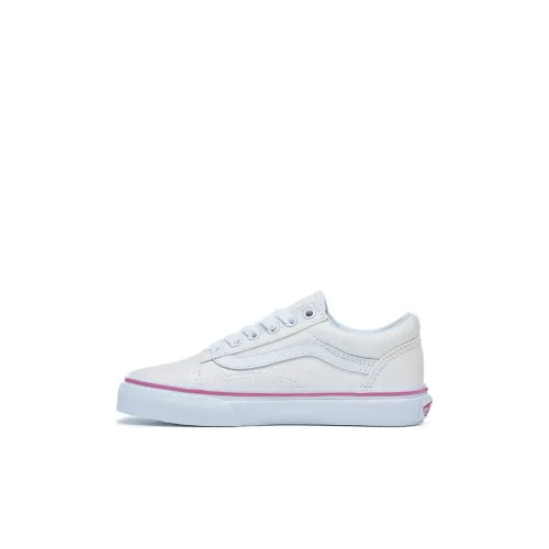 Vans Old Skool Low Топ Детские Скейтбординги Белый Children Возраст 3-7 лет