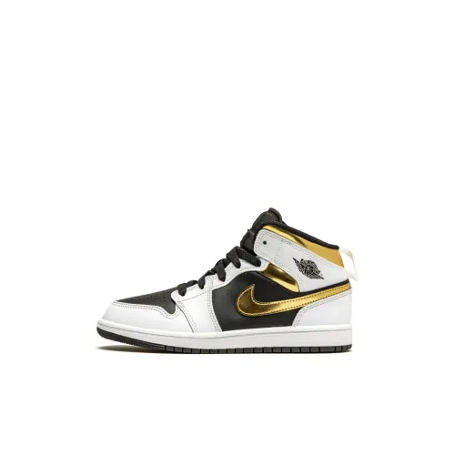 Jordan Air Jordan 1 Детские баскетбольные кроссовки MID Топ Pre School