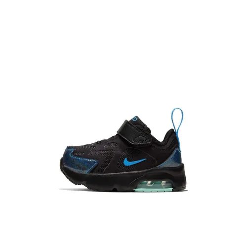 Nike Air Max 200 Low Топ Беговые кроссовки Черный Синий Для малышей и детей дошкольного возраста