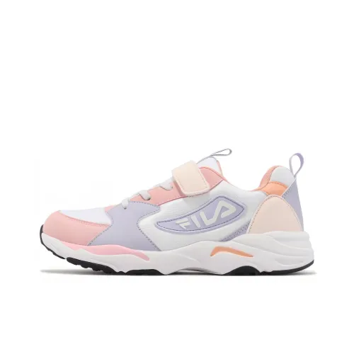 FILA KIDS J803X Противоскользящий Устойчивый к истиранию MID Топ Детская Беговая Обувь Розовый Фиолетовый Подростки