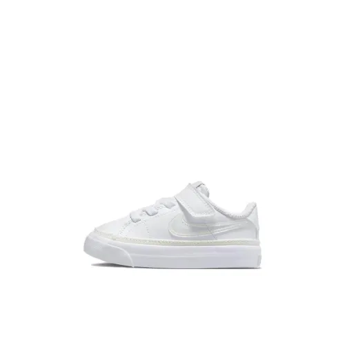 Nike Court Legacy TD Slip-Resistant Shock Absorbers Low Top Скейтборд Кроссовки Белый Infant и Toddler