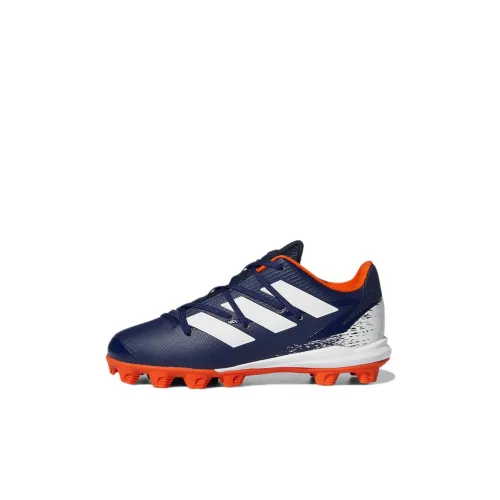 Adidas Afterburner 8 MID Бутсы K Устойчивые к истиранию Детские Баскетбольные Кроссовки для тренировок Синие Оранжевые Детские