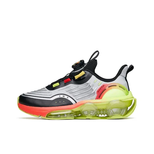 Antakids Slip-resistant Амортизация Устойчивость к истиранию Низкий топ Детская беговая обувь Серебристый Черный Зеленый