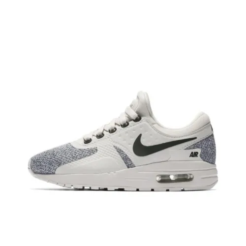 Nike Air Max ZERO Амортизация Износостойкий Низкий Топ Детские Беговые Кроссовки Белый Серый Подростки