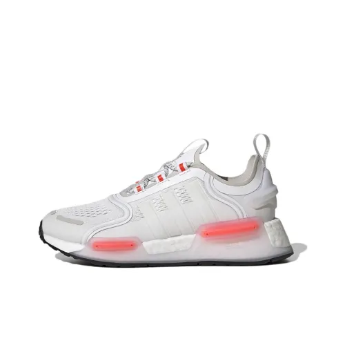 Adidas Originals V3 J Устойчивый к истиранию низкий топ Детские беговые кроссовки Белый