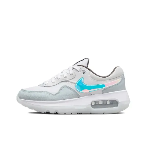 Nike Air Max MOTIF Low Топ Детские беговые кроссовки Серый Синий
