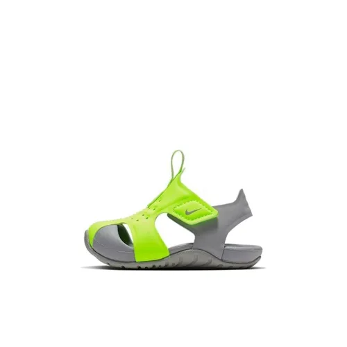 nike Sunray Protect 2 Low Топ Обувь для малышей Зеленый Серый Infant And Toddler