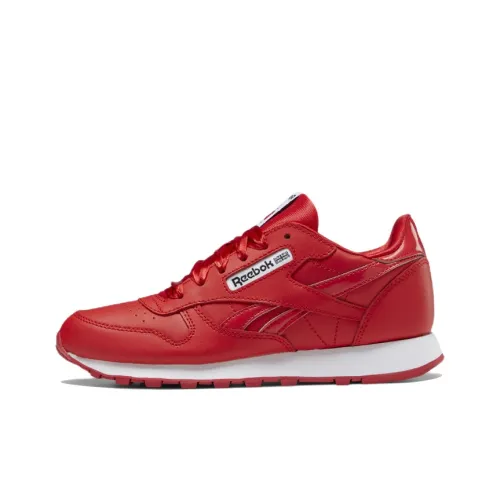 Reebok Classic Leather Детская беговая обувь с низким верхом для школьного возраста
