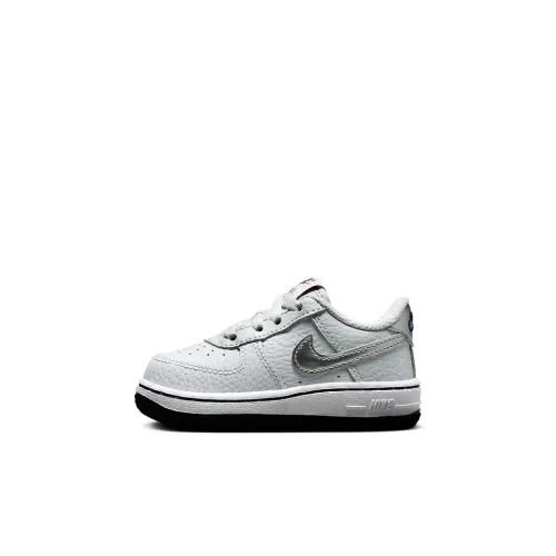 Nike Air Force 1 Slip Resistant Abrasion Resistant Низкий Топ Обувь для малышей Gray Infant Wa Toddler