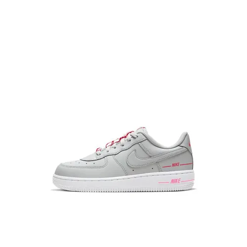 Nike Air FORCE 1 LV8 3 Low Топ Детские Скейтбординги Серо-розовый для детей 3-7 лет