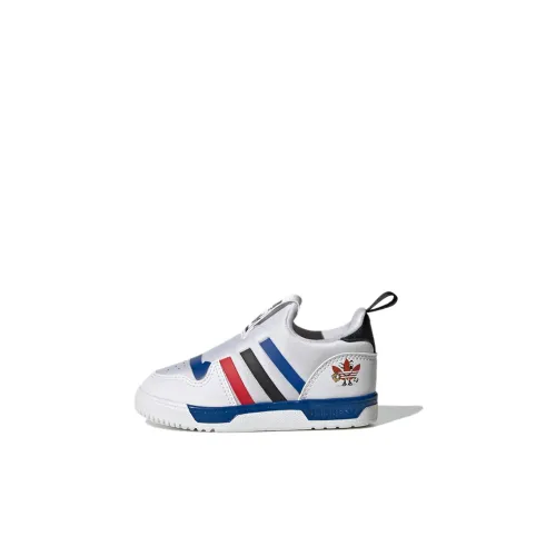 Adidas Originals Rivalry Амортизация Износостойкий Низкий Топ Обувь для малышей Белый Синий Infant и Toddler