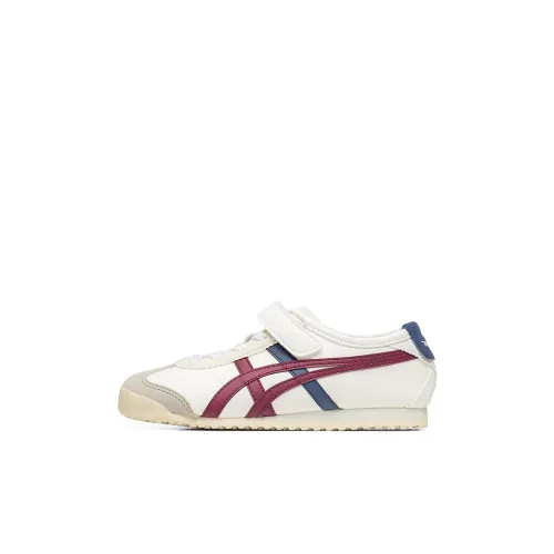 Onitsuka Tiger MEXICO 66 Low Топ Детские беговые кроссовки Белый красный синий Children Возраст 3-7 лет
