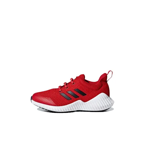 Adidas Fortarun Hickies K противоскользящие низкие детские беговые кроссовки красный черный белый для детей