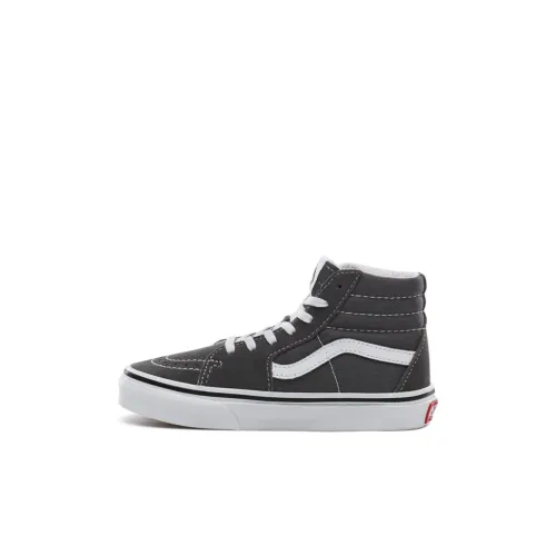 Vans SK8 Устойчивые к истиранию высокие топы для детей для скейтбординга темно-серый для детей 3-7 лет