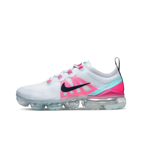 Nike VaporMax 2019 Low Топ Детская Беговая Обувь Розовая Белая