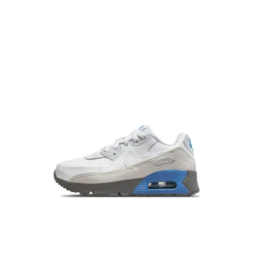 Nike Air Max 90 Kids Lifestyle Shoes Белый Серый Детские 3-7 лет