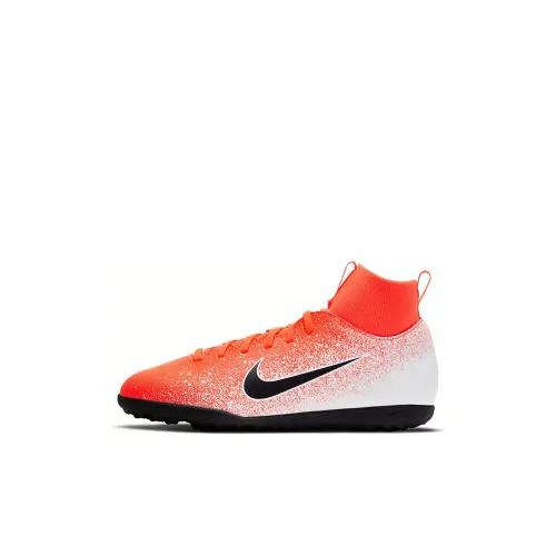 Nike Superfly 6 Club TF MID Топ Детские футбольные бутсы Оранжевый Черный Детский