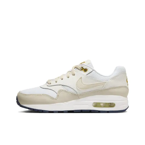 Nike Air Max 1 Амортизация Износостойкий Низкий Топ Детские Лайфстайл Обувь Серый Подростки