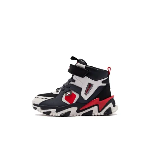 Детская дошкольная обувь QIAODAN устойчивая к истиранию с высоким коленом для малышей с лунным дизайном