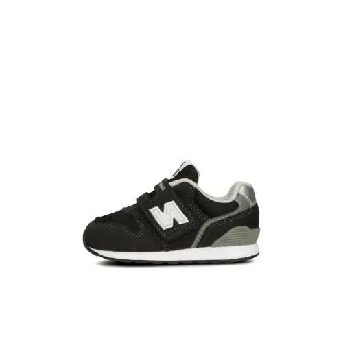 New Balance NB 996 Series Низкий Топ Обувь для малышей Черный Серый Infant Wa Toddler