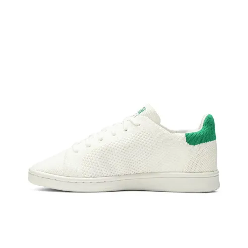 Adidas Originals Stan Smith Primeknit Детские Скейтбординги Низкий Топ Белый Зеленый Школьный