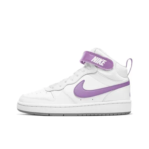 Nike Court Borough 2 MID 2 Противоскользящий Амортизация Устойчивый к износу MID Топ Детские Скейтбординги