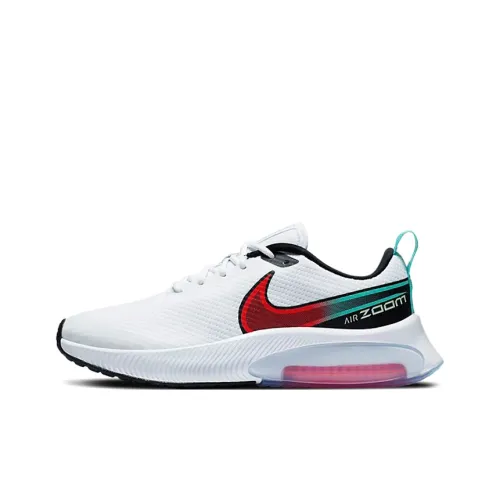 Nike Air Zoom Arcadia Амортизация Устойчивость к истиранию Дышащий Низкий Топ Детские Беговые Кроссовки Белый Красный Зеленый