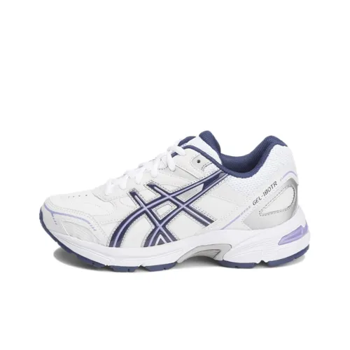 Asics Гель 180TR Low Топ Детская Беговая Обувь Белый Синий Подростки