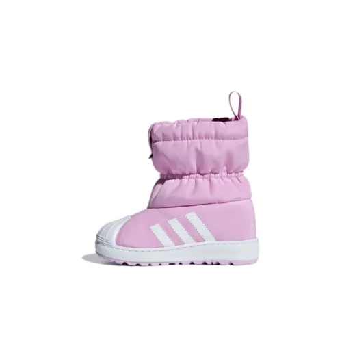 Adidas Originals Superstar Series Wint3r CF I Теплоизоляционный Высокий Топ Обувь для малышей Фиолетовый Infant And Toddler