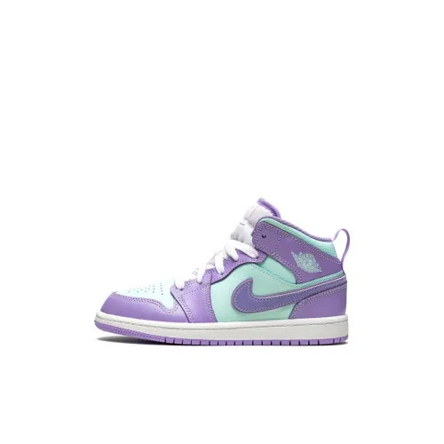 Jordan Air Jordan 1 Детские баскетбольные кроссовки MID Топ Pre School