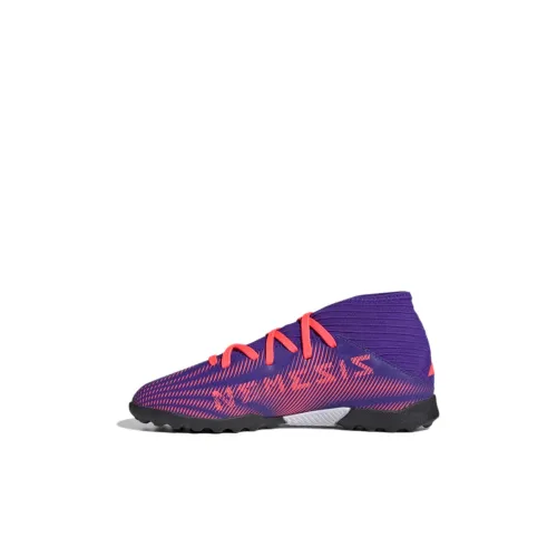 Adidas MID Топ Детская футбольная обувь Фиолетово-розовая Детская