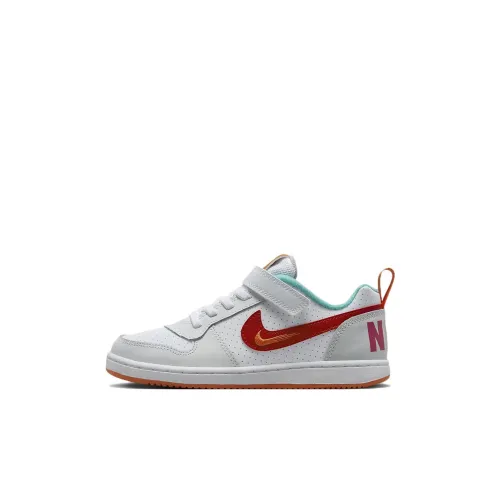 Nike Court Borough Slip Resistant Амортизация Устойчивость к износу Низкий Топ Скейтборд Кроссовки Бежево-оранжевый