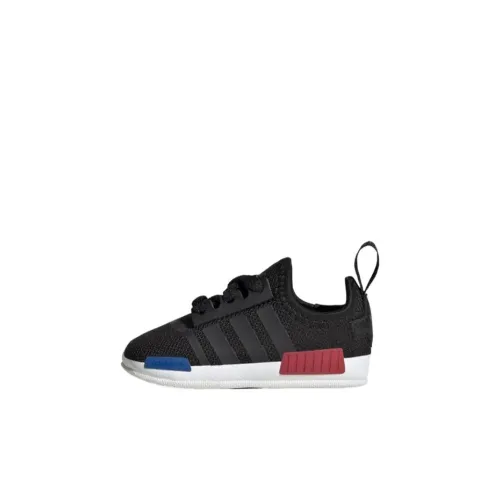 Adidas Originals NMD противоскользящие амортизаторы низкий топ обувь для малышей черный красный Infant Wa Toddler