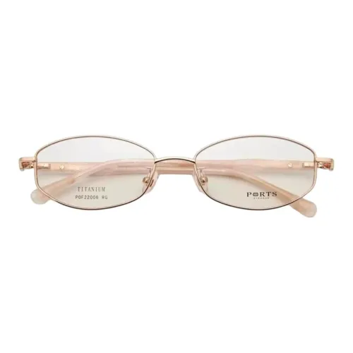 PORTS Титан Овал Оправы для очков Женские Золото