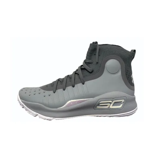 Under Armour Curry 4 Детские баскетбольные кроссовки Высокий верх Школьный возраст