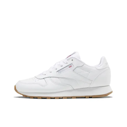 Reebok Classic Leather Детская беговая обувь с низким верхом для школьного возраста