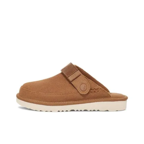 UGG Детские уличные тапочки, каштановый цвет, школьный возраст