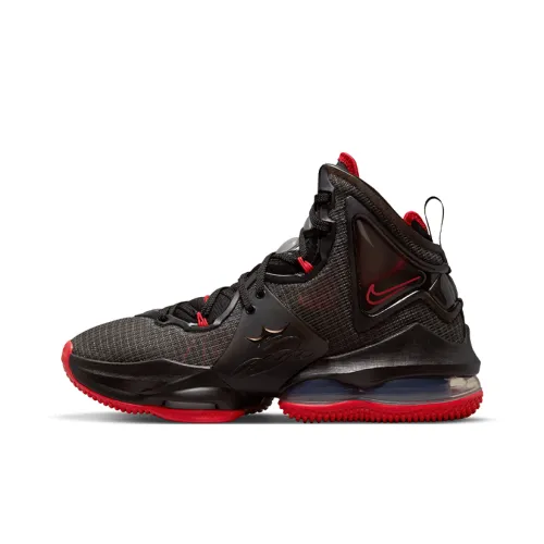 Nike Lebron 19 High Топ Детские Баскетбольные Кроссовки Черный Красный