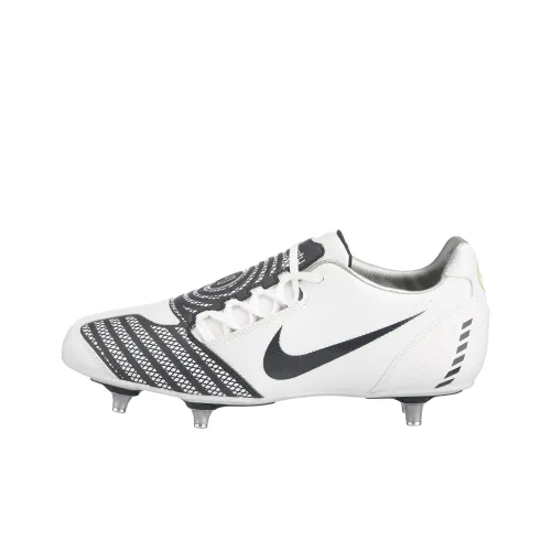 nike Jr Total 90 Shoot II 2 FG Амортизация Износостойкий Низкий Топ Детские Футбольные Бутсы Черный Белый Подростки