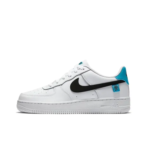 Nike Air Force 1 Worldwide Abrasion Resistant Низкий Топ Детский Скейтбординг Синий Белый