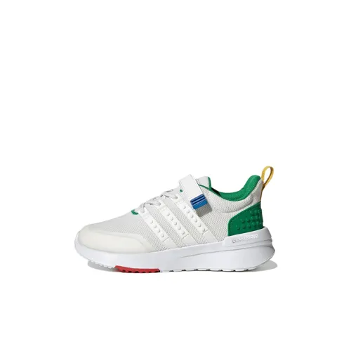 LEGO x ADIDAS NEO Racer TR21 Low Топ Детские беговые кроссовки Белый Зеленый Детский