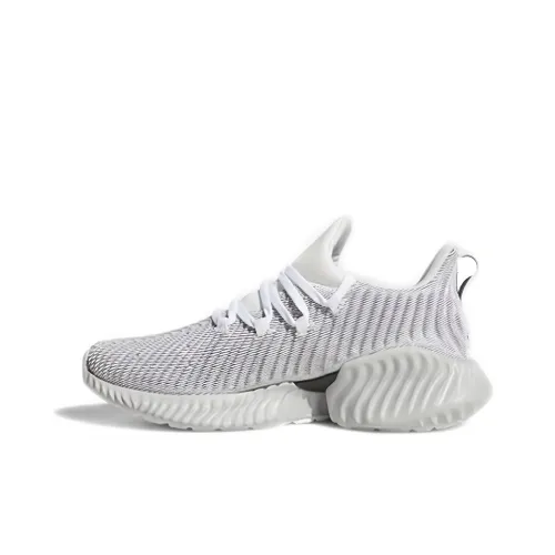 Adidas AlphaBounce Instinct J Low Топ Детские Беговые Кроссовки Белые Подростки