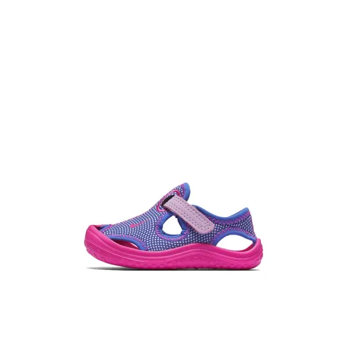 Nike Sunray Protect Slip-Resistant и Breathable Обувь для малышей Синий и Розовый Infant и Toddler