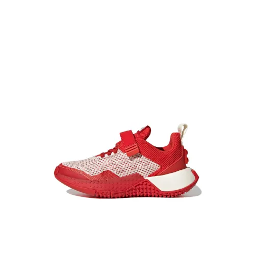 LEGO x Adidas Sport Pro El K Аbrasion Resistant Низкий Топ Детские Беговые Кроссовки Красный Белый Детский