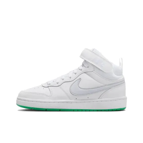 Nike Court Borough MID 2 GS Устойчивый к истиранию MID Топ Детские Скейтбординги Белый