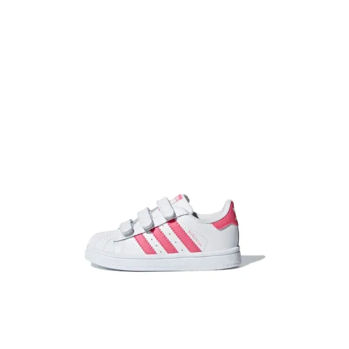 Adidas Originals SUPERSTAR LOW Топ Обувь для младенцев и малышей Розовый Белый Infant And Toddler