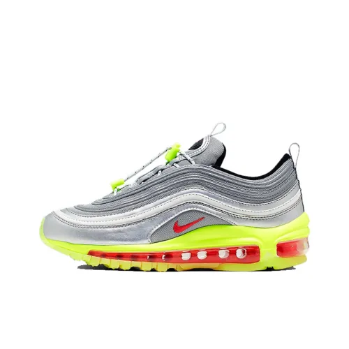 Nike Air Max 97 Low Топ Детские беговые кроссовки Серебряный Подростки