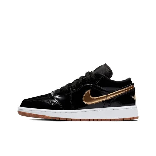 Jordan Air Jordan 1 Детские баскетбольные кроссовки с низким верхом для школьного возраста