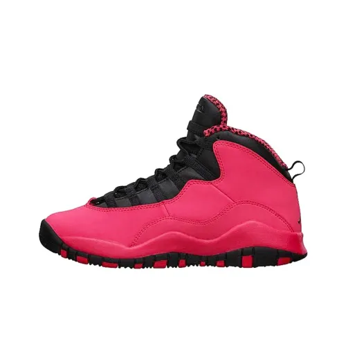 Jordan Air Jordan 10 Retro Fusion Red MID Топ Винтажные баскетбольные кроссовки Черный Красный Подростки