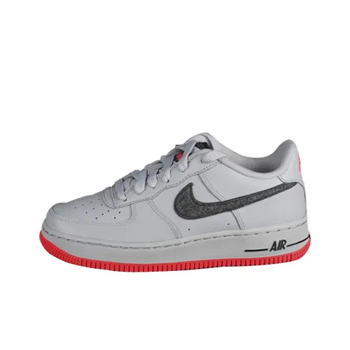 Nike Air FORCE 1 Felt Low Top Детские Скейтбординг Серый Белый Подростки